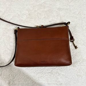 Fiona Brown Fossil Crossbody